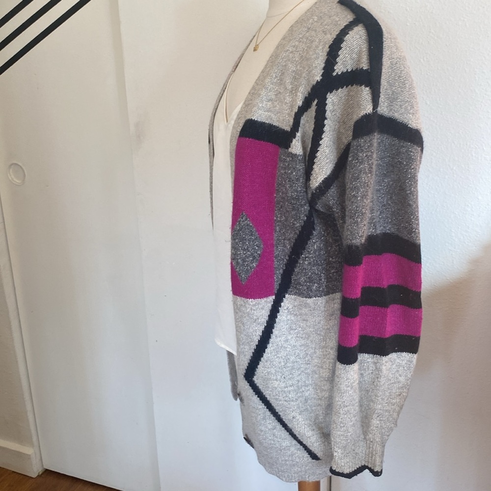 Angora lambs wool cardigan sweater - Picture 2 of 5